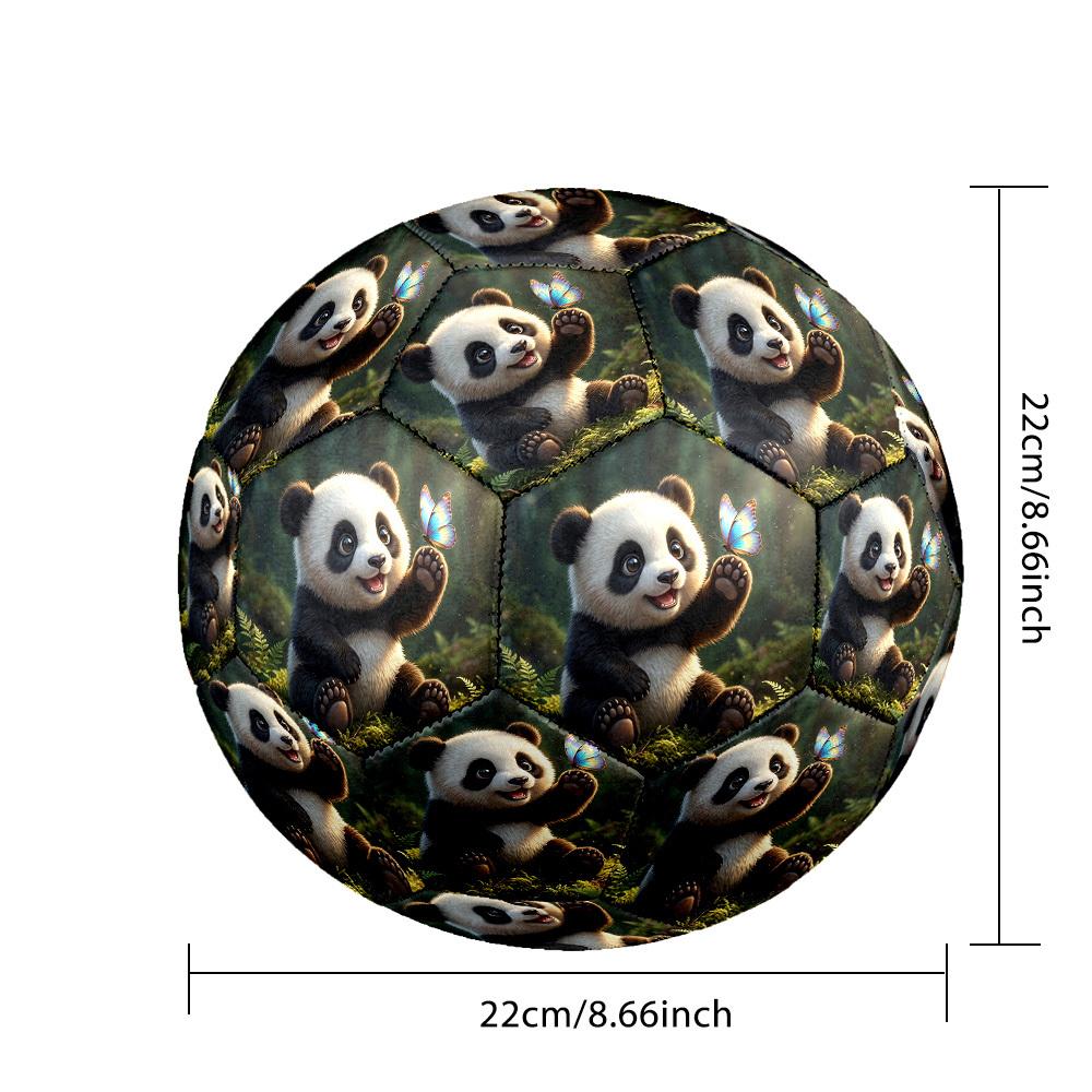 1pc Panda Butterfly Size 5 Soccer Ball Professional Match Training Football Indoor &Outdoor Sports Ball Training Ball Lightweight Durable Y30