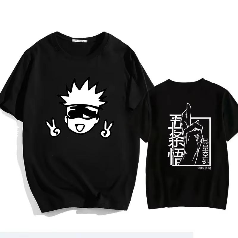 2026 Hot Sale Japanese Jujutsu Kaisen Gojo Anime T-shirt Man Woman Unisex Manga Gojo Satoru Graphic T Shirts Short Sleeve Tee