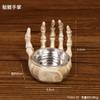 Halloween Skull Candlestick Ornaments Resin Skull Candle Holders Decor for Table