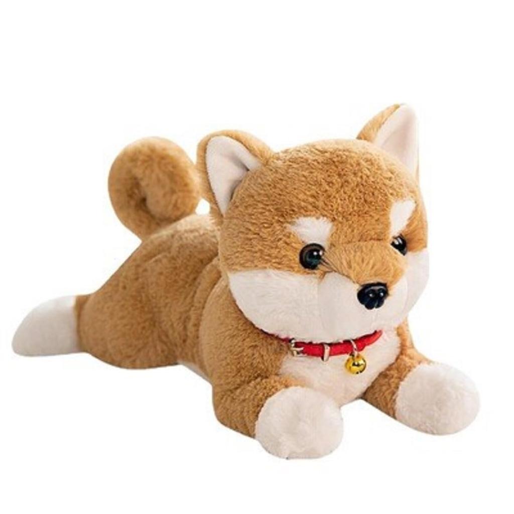 Shiba Inu Plush Fluffy and Soothing Shiba Perfect Gift for Anniversaries (45cm, Brown) Toy, Pillow, Inu, Children, Birthdays, Christmas,