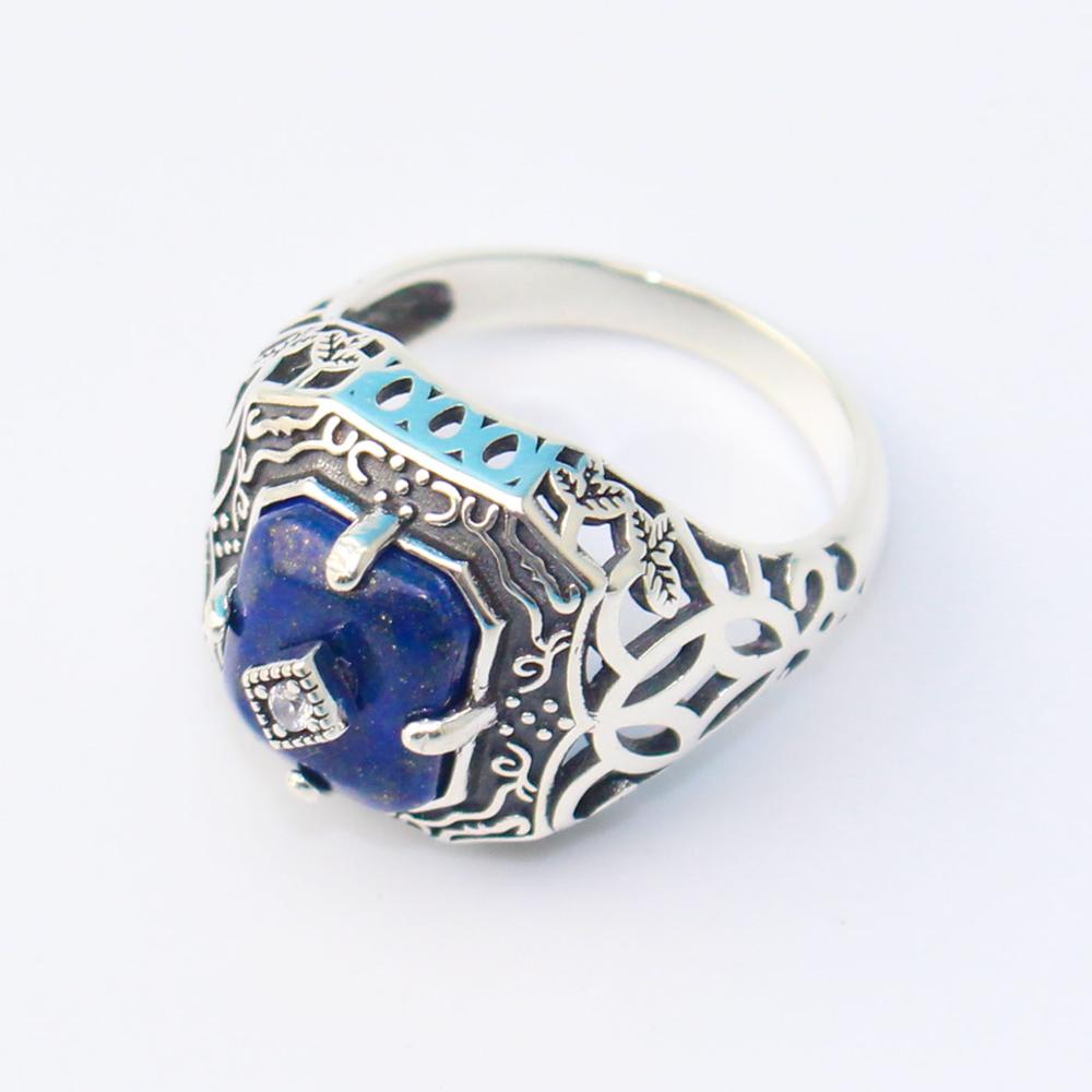 925 Silber Film "The Vampire Diaries" Caroline Forbes Ring Klaus Daylight Elena Sunshine Lapislazuli Tyler