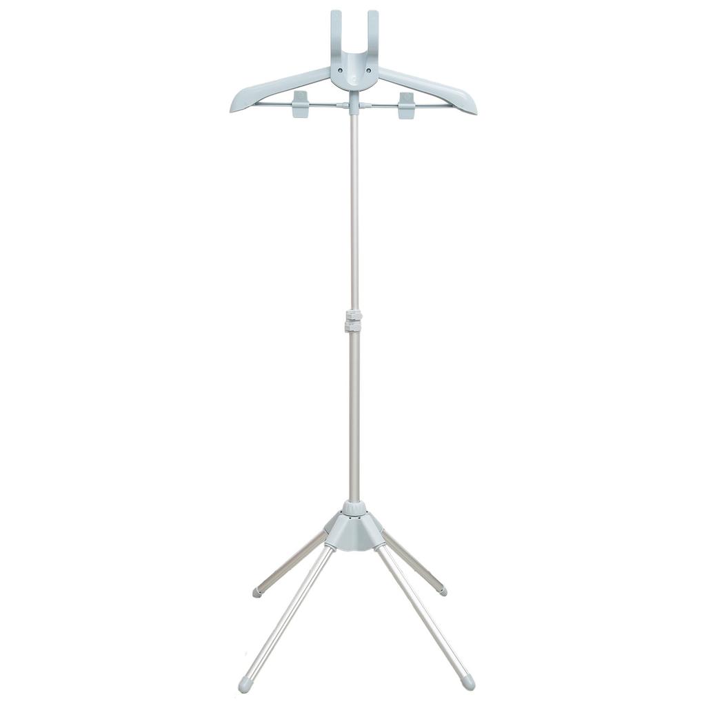 360 Degrees Rotational Ironing Board Adjustable Rods Garment Steamer Rack