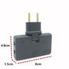 Rotate Plug Eu Converter One In Three 180 Degree Extension Plug Multi Plug Mini Slim Wireless Outlet Adapter Light Convenient