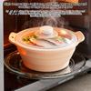 Nonstick Easy Clean Steam Insert Foldable Silicone Microwave Steamer, Collapsible Steamer Bowl, Heat Resistant Vegetable Heat-Resistant Food-Grade