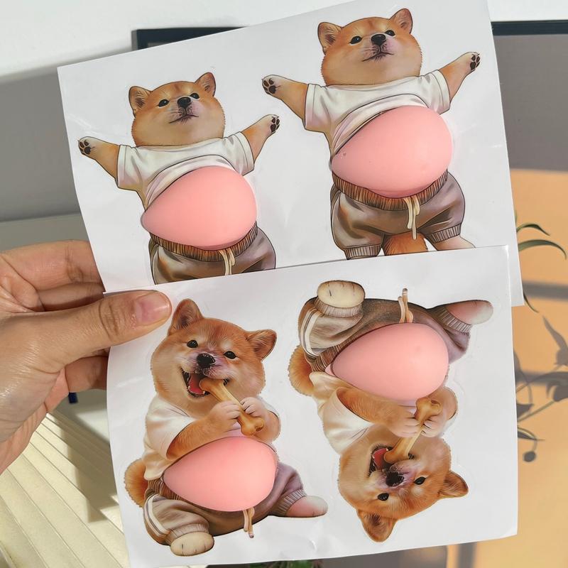 Soft Belly 3D Stickers Funny Decals Party Stickers Party Favors Phone Case Sticker Decorations Anti-Collision Stickers