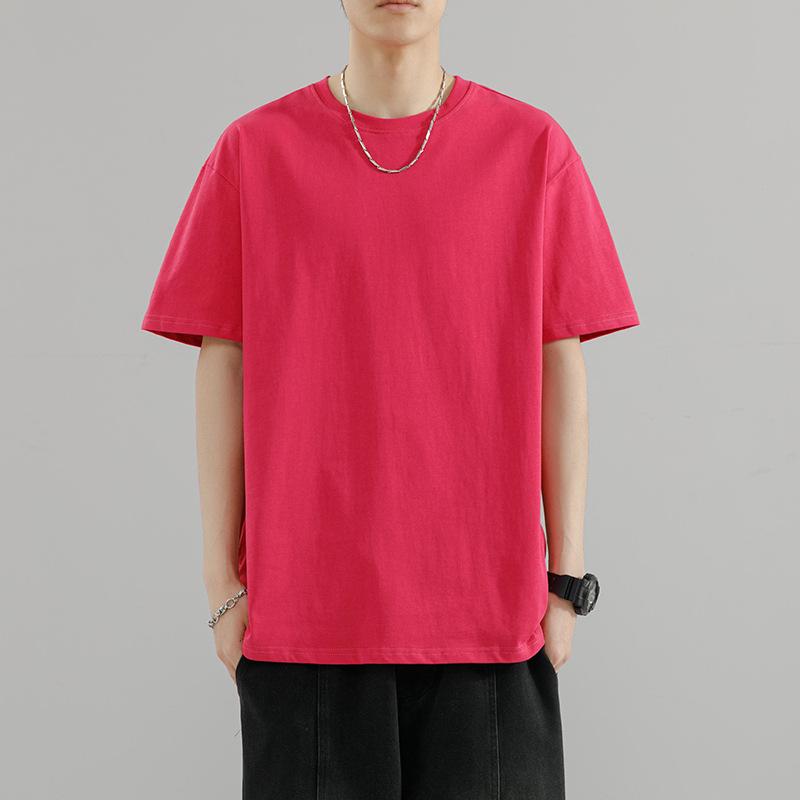 Men Oversized Short Sleeve T Shirt Casual Loose Fit Basic Summer Top