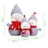 Christmas Decor Snowman Dolls Tabletop Ornaments Family