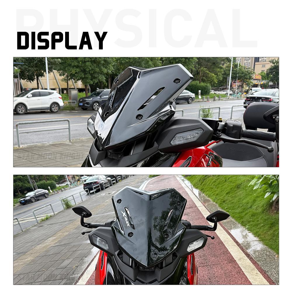 New XMAX 125 Motorcycle Windshield For Yamaha XMAX 125 Tech MAX+(2025) Front Windshield Reflector Windscreen Fairing Fly Screen