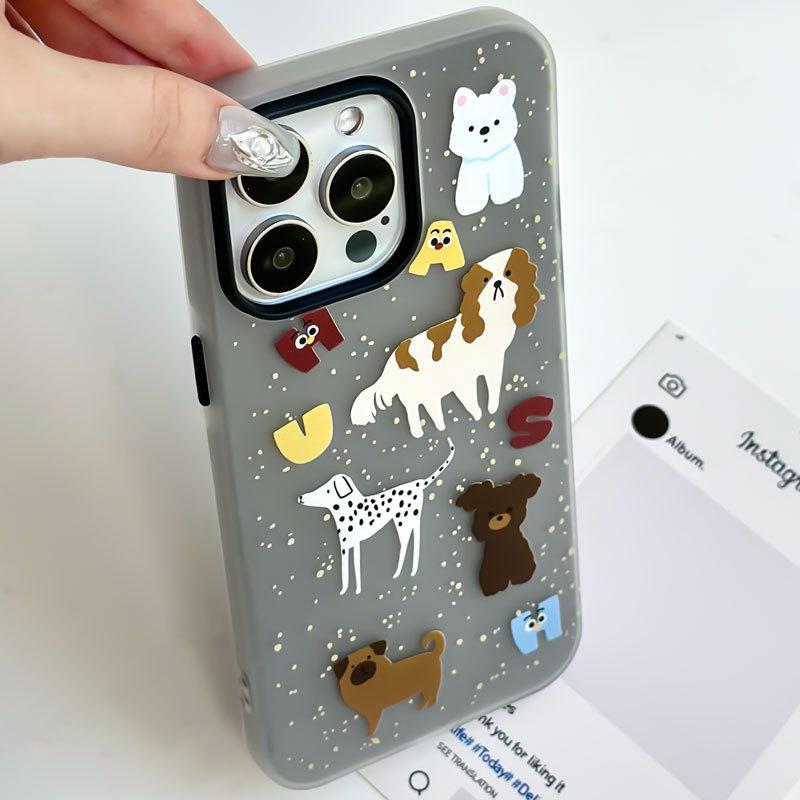 Zhitai Jelly Skin Cartoon Case for iPhone 11-16 Pro/Max