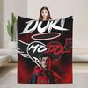 Duki Rapper Flannel Blanket Soft Warm Throw for Couch Chair Travel Sofa Bed or Airplane Use Stylish Patterned Bedspread Cover