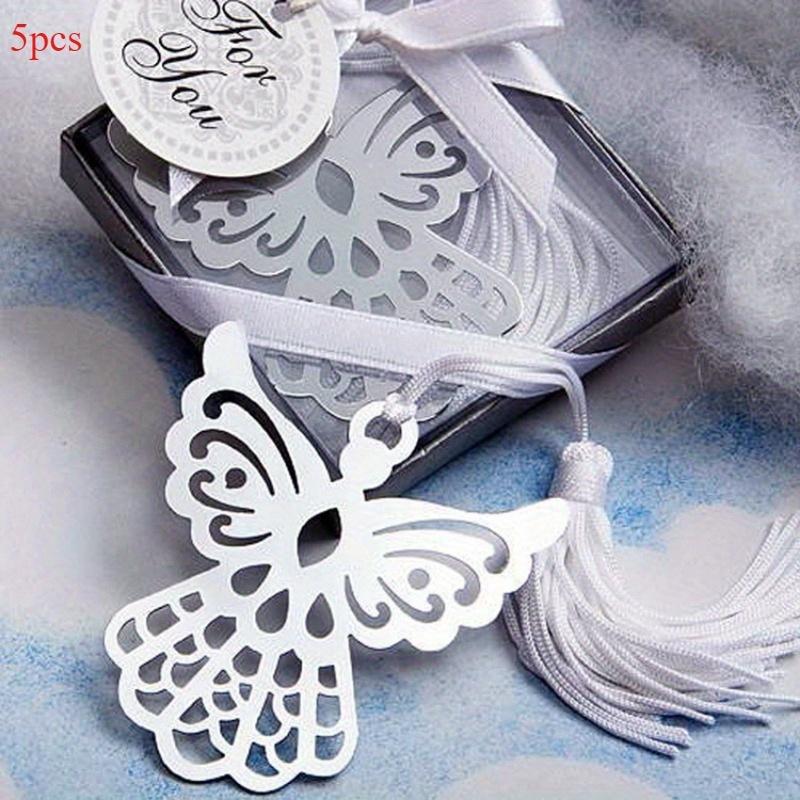 5pcs Metal Creative Bookmarks European Angel Bookmarks/gift Bookmark Wedding Gift Party Favor