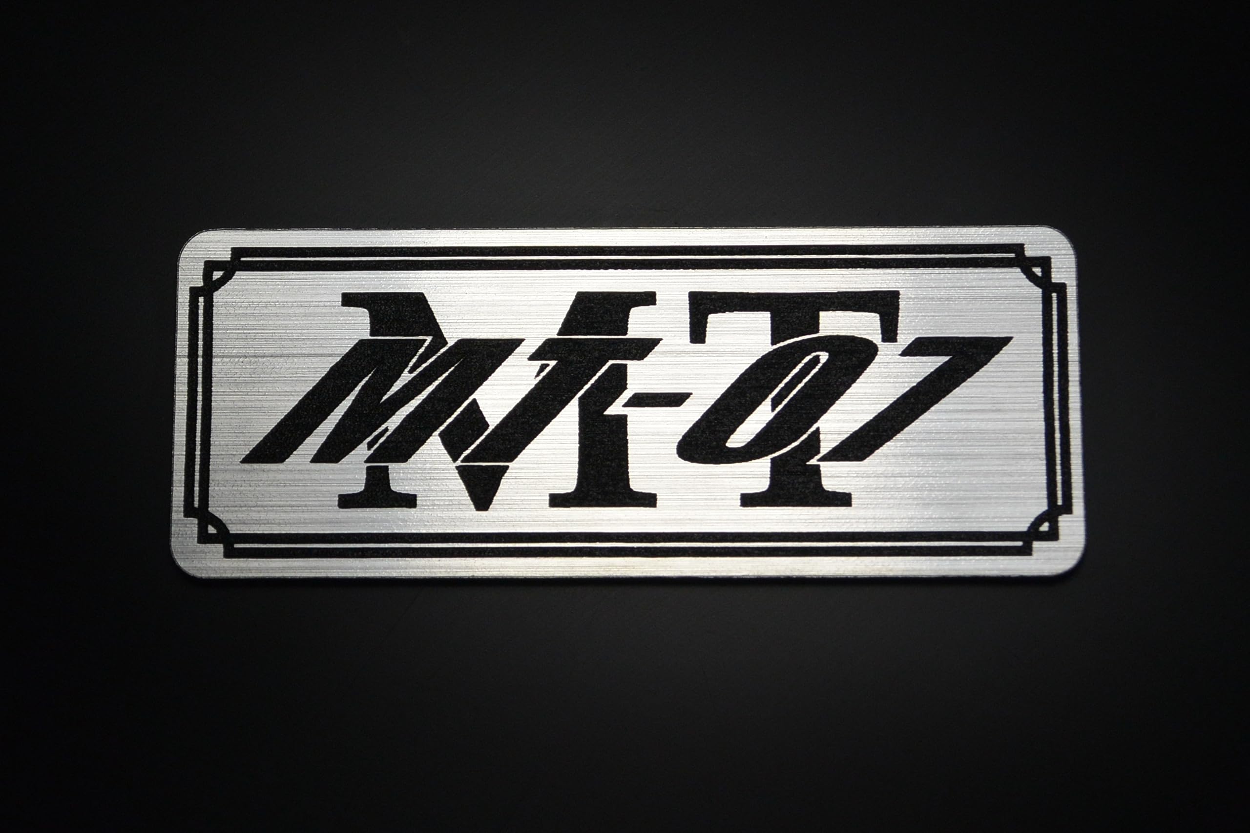 

QE-409-2 MT-07 Yamaha Exterior Tank Custom Parts Silver Black Original Sticker серебряный