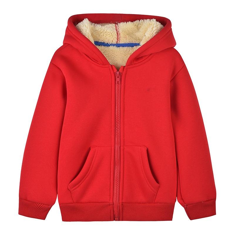 Lamb Fleece Jacket for Children's Clothing in Autumn and Winter, Stylish and Thick Warm Jacket for Middle and Young Children