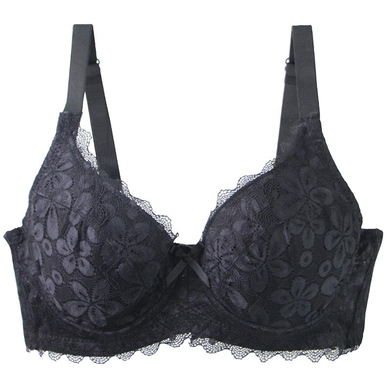Sexy Western-style Push Up Lace Bra for Plus-size Women Shaping Lingerie 75C