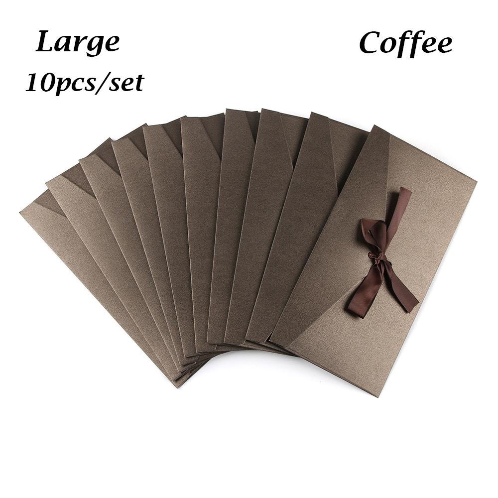 Beautiful Classic Retro Multicolor tie Pearl paper envelopes on Kraft for wedding invitation gift envelope  Greeting Card Bag