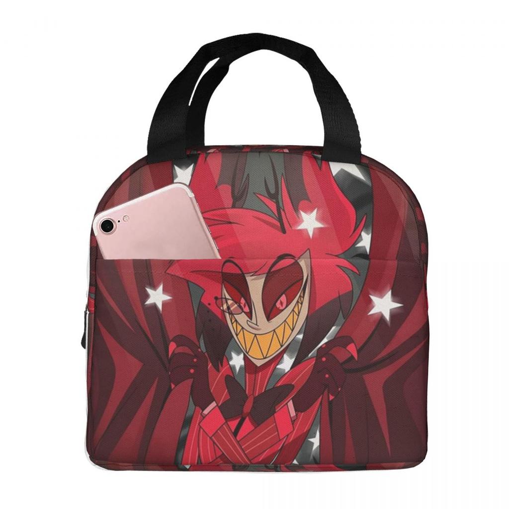 Alastor The Show Begins Insulated Lunch Bag for Women Kids Portable Food Boxes Thermal Lunch Box Tote