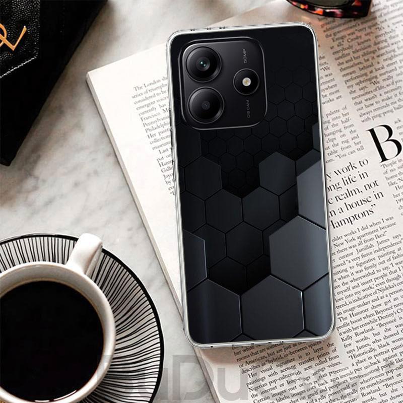 Forged Carbon Pattern Cover For Xiaomi Redmi Note 14 13 12S 12 11 Pro Plus Phone Case 11S 10S 10 11E 11T + 9S 9 Print Coque