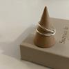 Chic Copper Geometric Design Pearl Silver Ring For Women Perfect For Ins Fashion 2022