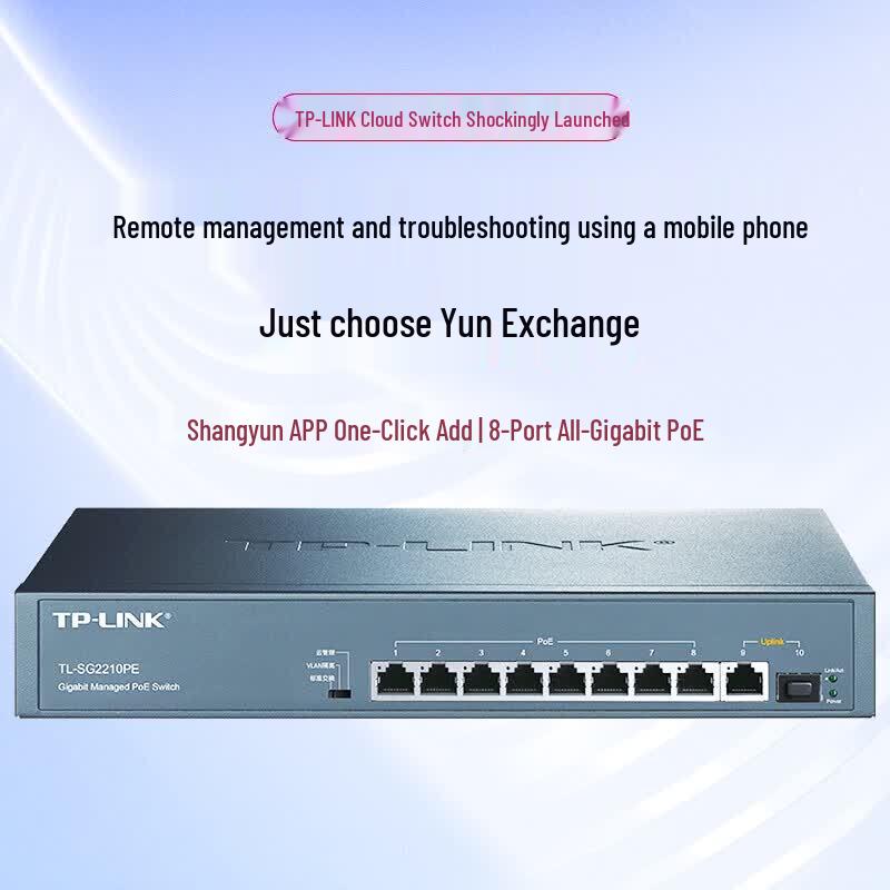Tp-Link TL-SG2210PE 10-Port Gigabit PoE+ Web Smart Switch