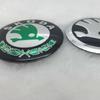 Personalized Metal Wheel Hub Cap Sticker for Skoda - Decorative 56mm/65mm