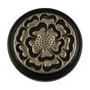 5Pcs Xiaoxiang Retro Style Black Flower Metal Button Sweater Jacket Suit Coat Decorative Versatile Buttons