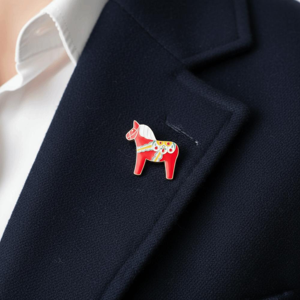 Decorative Animal Brooch Cartoon Steed Brooch Fashion Zodiac Horse Brooch Clothing Accessory