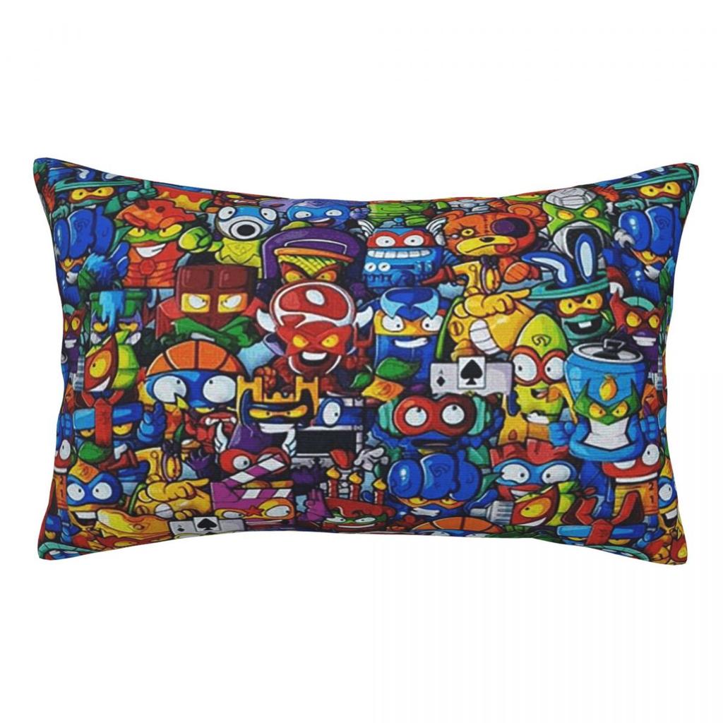 New Super Zings Cartoon Game Superzings Rectangle Pillowcase Cushion Cover Decor Bedroom Bed Home Comfort Throw Pillow