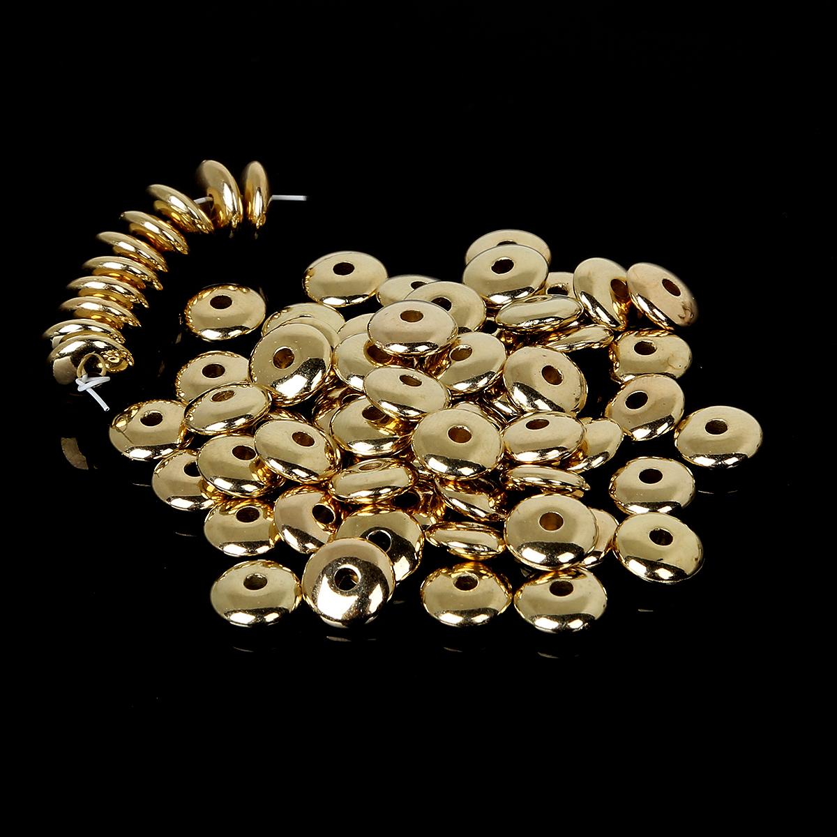 

100-500 шт акриловые круглые бусины-разделители CCB для изготовления ювелирных изделий DIY браслеты ожерелья 7x3mm 200pcs