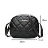 Fashion Diamond Pattern PU Leather Messenger Women Bag Ladies Shoulder Bags Black Luxury Design Crossbody Bags Small Messenger