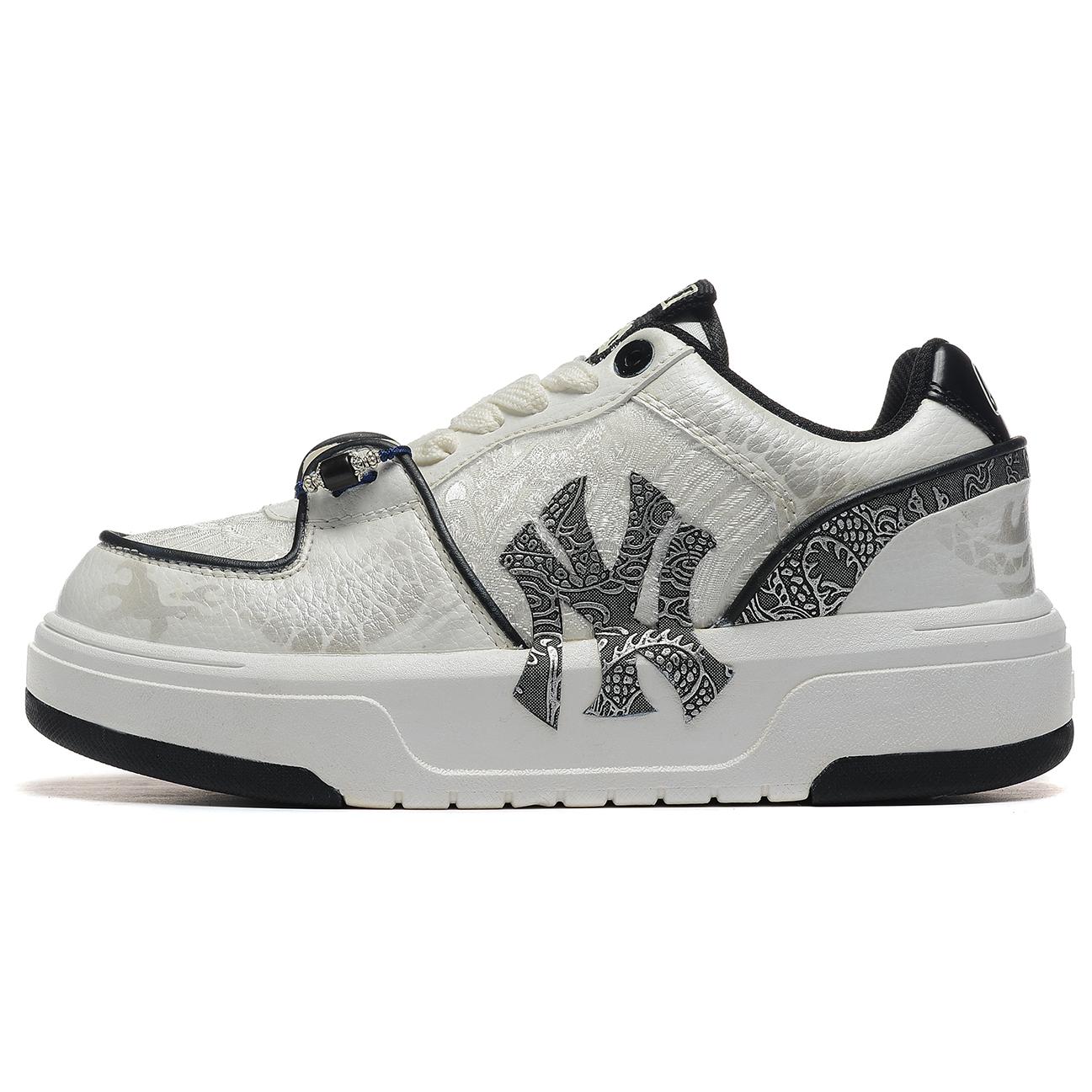 MLB Chunky Liner Auspicious Dragon Presents Good Fortune Low top Skateboard Shoes Unisex White 3ASXCA12N-50WHS(Team54-) 37.5