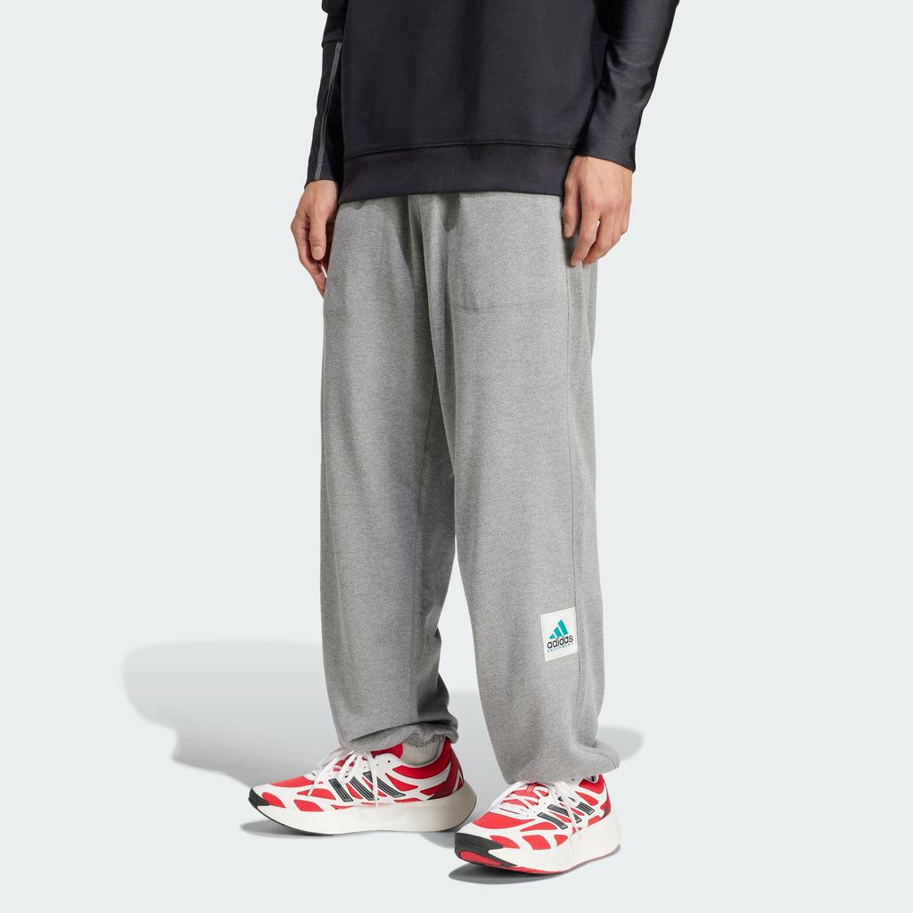 adidas Equipment Series Originals Ss25 Reflect Fashion Simple Cuffed Long Pants Knitted Sports Pants Men Bottoms Medium-Gray JP0355