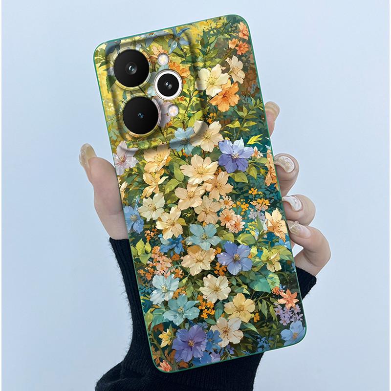 Fundas For Realme 15 Pro 5G Fashion Simplicity Flower Phone Case Shockproof Protection Soft Cover For Realme 15 15Pro 5G Coques