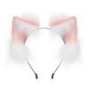 Cosplay Foxes Ear Headband Woman Students Carnivals Anime Character Hairband Cat Ear Headbands Plush Christmas Hair Hoop