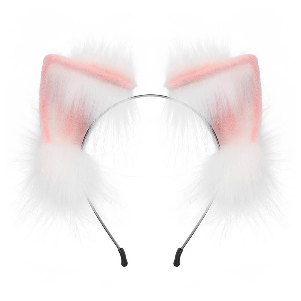 Cosplay Foxes Ear Headband Woman Students Carnivals Anime Character Hairband Cat Ear Headbands Plush Christmas Hair Hoop