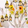 Bee Festival Decorations, Painted 3grid Wooden Box Pendant, Home Atmosphere, Props And Supplies