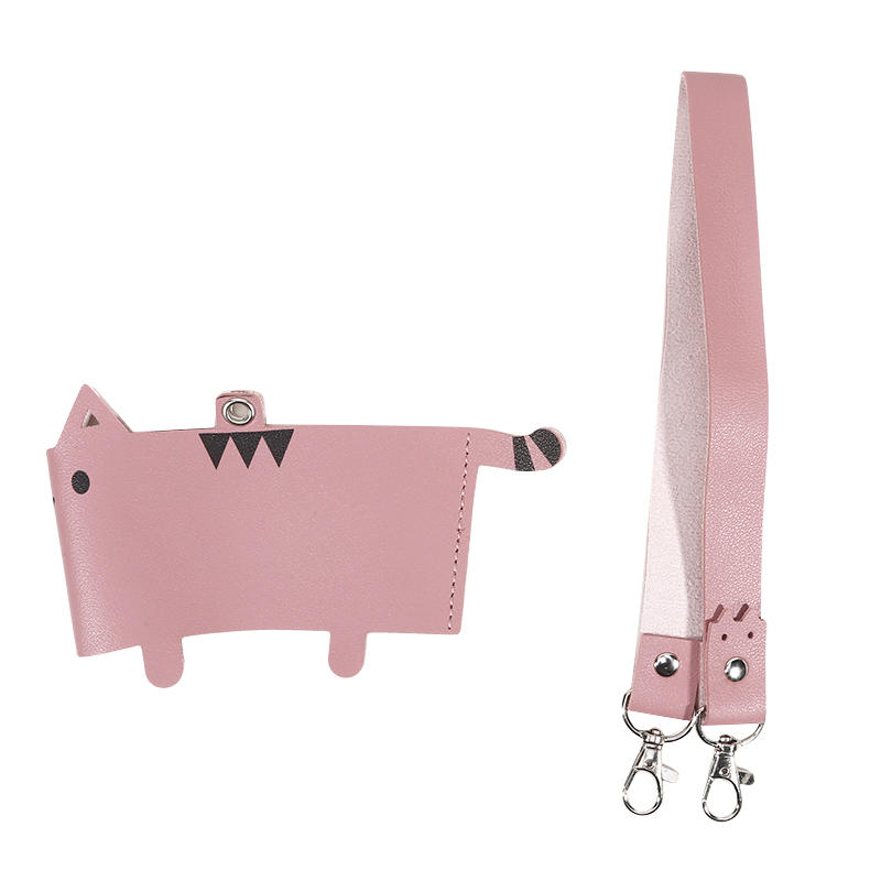 Cat Design Cup Sleeve With Handle Strap Portable Insulated Carrier For Water Bottles Coffee Cups