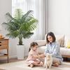 Artificial Areca Palm Tree 1524 Mm, Fake Palm Tropical Plants with White Tall Planter, Faux Floor Silk Plant In Pot, Large Trees for Home Office