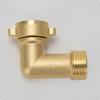 Brass Hose Elbow Swivel 90 Degree Kink Resistant for Outdoor, Yard
