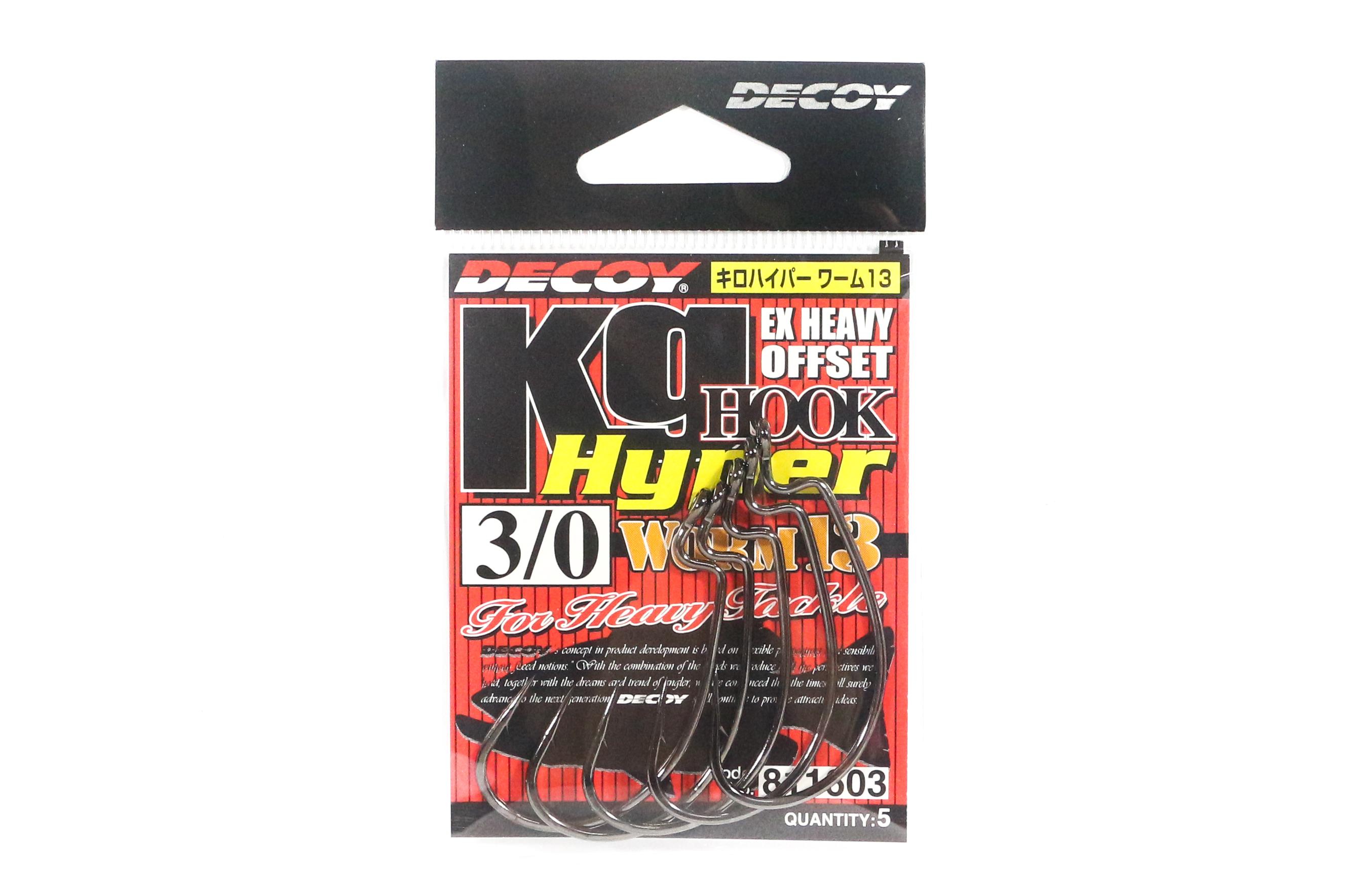 

Decoy Worm 13KG Hyper Extra Heavy Duty Offset Worm Hooks Розмір 3/0 (1603 р)