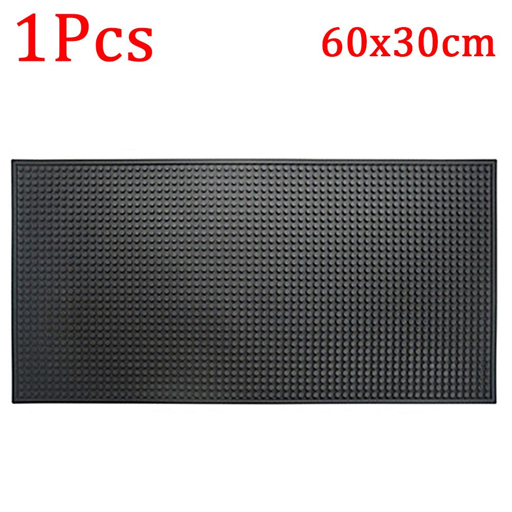 Bar Mat Rubber Coffee Bar Mats Anti-slip PVC Cup Mat Waterproof Heat Resistant Drain Mat for Bar Cafe Barista Cocktail Bartender