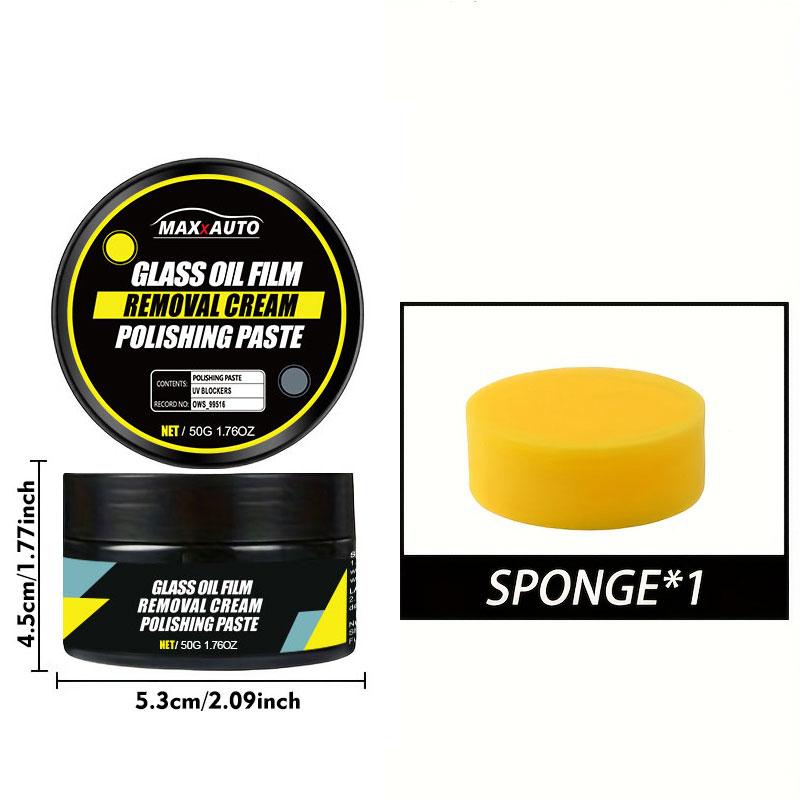Car Glass Oil Film Removal Paste Polishing Water Repellent Anti Rain For Cars Glass Hydrophobic Anti-rain Car Windshield Mirror 50G
