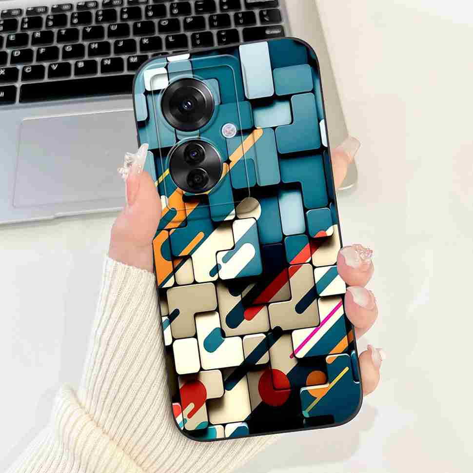 For Oppo Reno11 F 5G CPH2603 Case Cute Cartoon Printed Cherries Soft Silicone Cover For Oppo F25 Pro 5G 6.7" Phone Cases Coque
