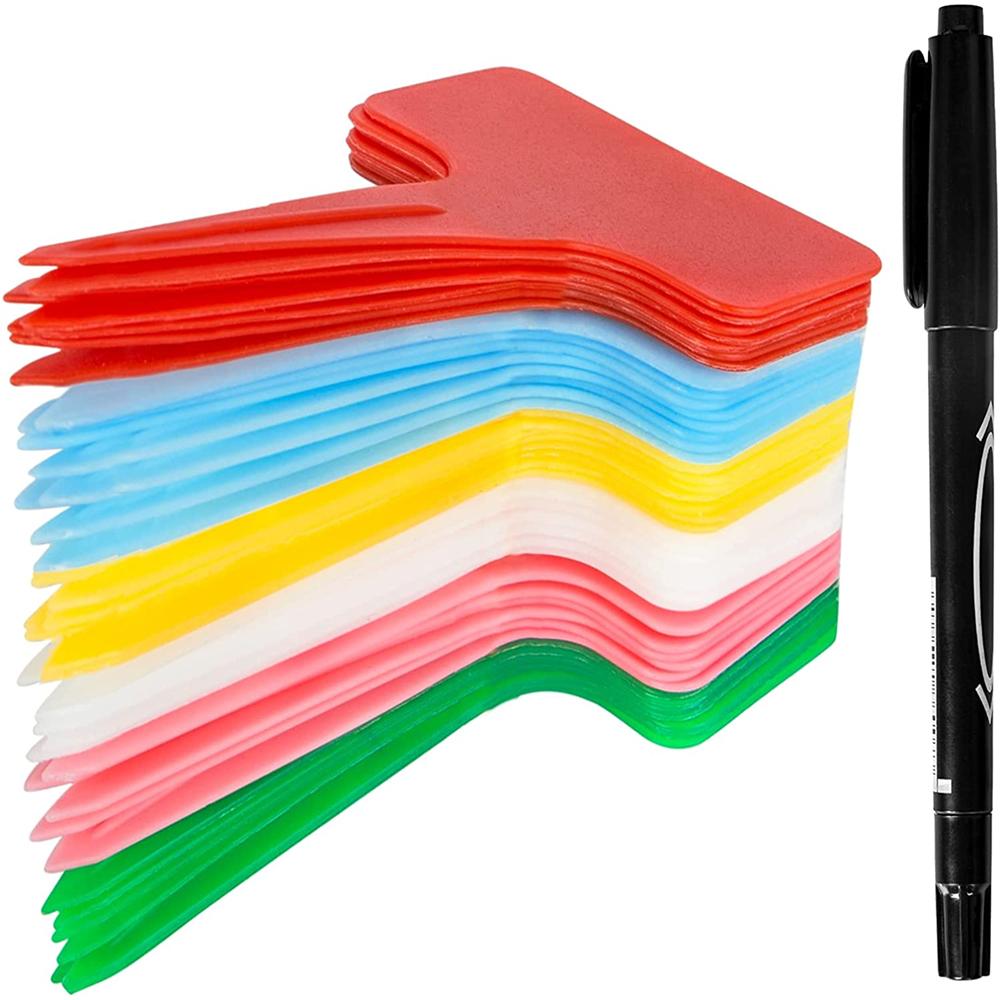 30Pcs 10Cm T-Shape Plastic Waterproof Plant Tags Garden Labels For Seedling Nursery Waterproof Plant Markers