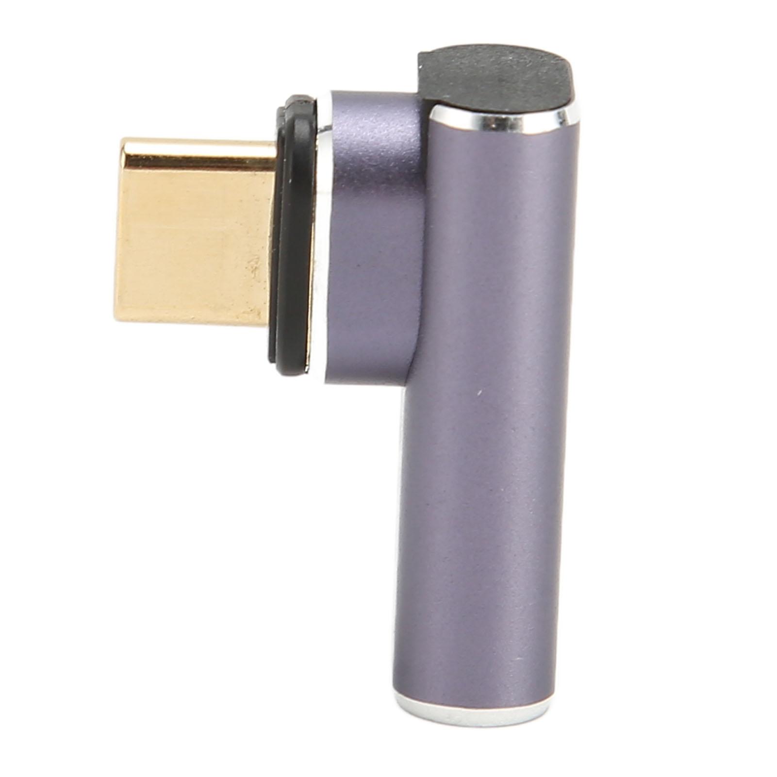 

USB C 3.1 Магнитный прямоугольный адаптер PD 140 Вт Быстрая зарядка 40 Гбит/с 8K 90 градусов Тип C Магнитный