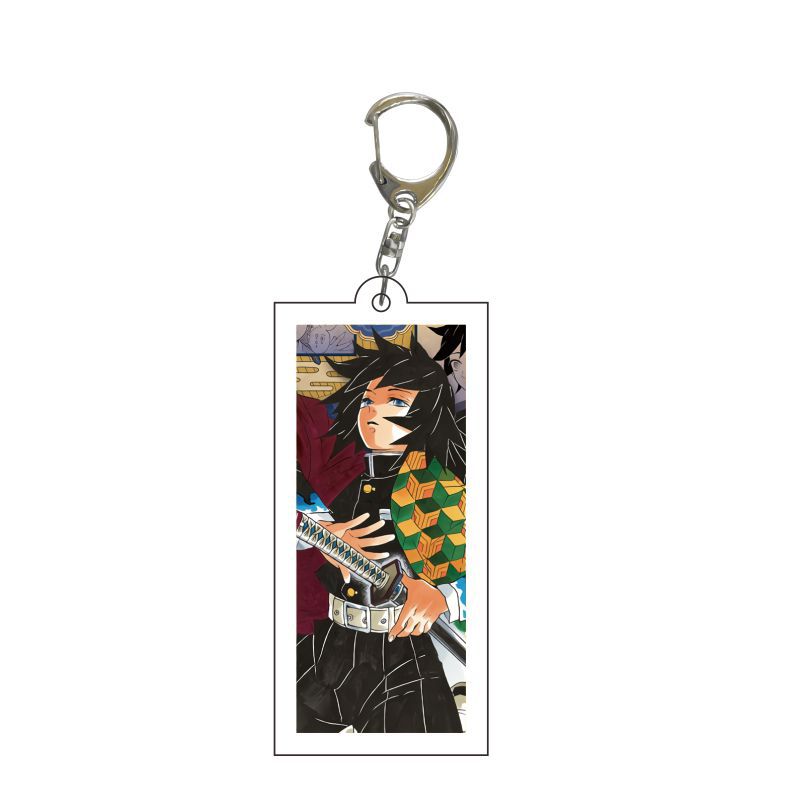 Demon Slayer Kimetsu No Yaiba Infinity Castle Acrylic Keychain Jewelry Tokitou Muichirou Iguro Obanai Action Model Model Toys