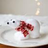 2pcs Cute Christmas Bear Pendant White Simulated Polar Bear Funny White Bear Ornaments  Party Favors
