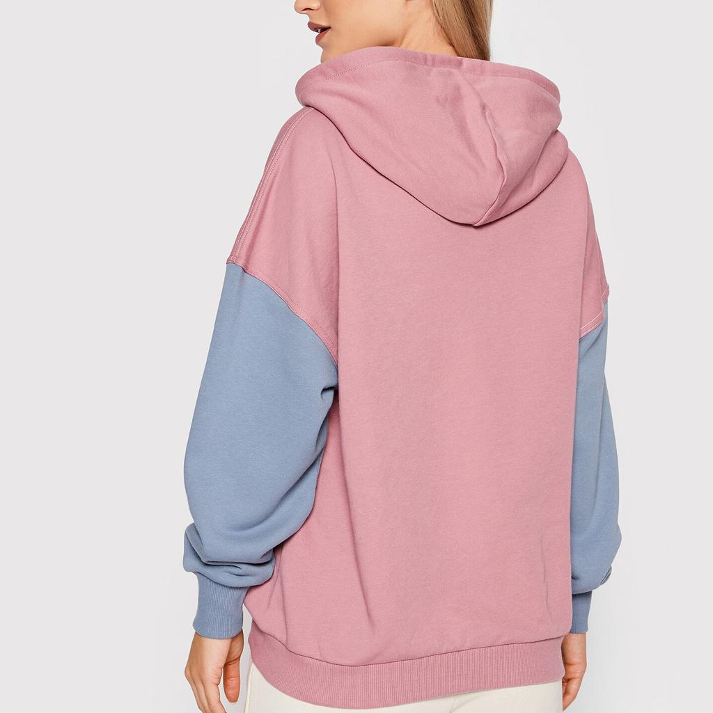 (WMNS) Converse Oversized Color-Blocked Pullover Hoodie Asia Sizing 'Pink Aura Multi' Women's 10022963-A01