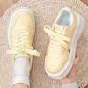 Women's New Little White Shoes Thick-soled Versatile Board Shoes Soft-soled Heightening Casual Sports Shoes Board Shoes Thick-soled Little White Shoes