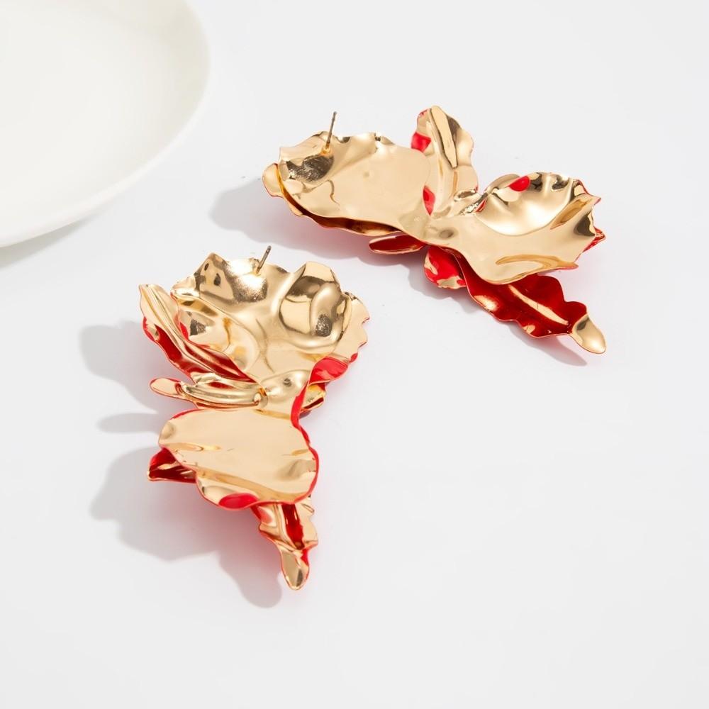 3D Flower Statement Earrings Exaggerated Floral Earrings New Drop Earrings  Gift Giving