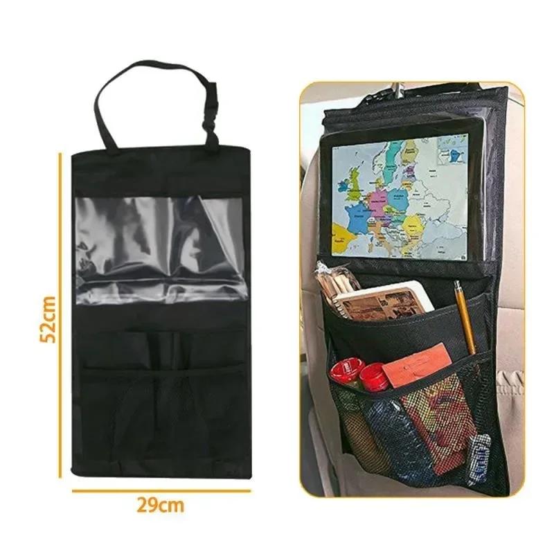 Car Seat Organizer Holder - Multi-Pocket Hanging Tablet Storage Bag